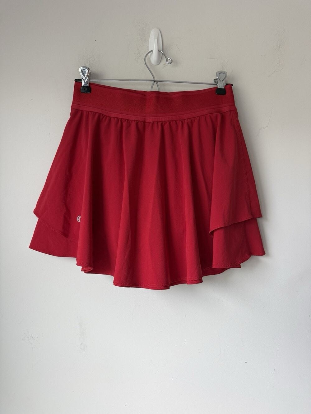 Lululemon Court Rival High Rise Skirt Skort Tennis Women's 6 Dark Red 13”